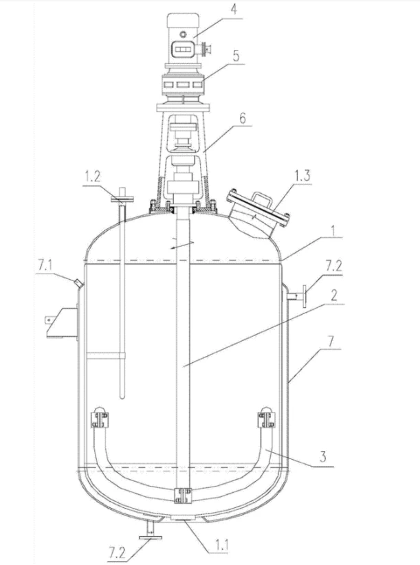Crystallization kettle for crystallization of aztreonam